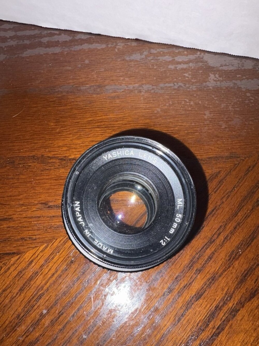 YASHICA CAMERA LENS ML 50mm 1:2  Made In Japan  Manual Focus Bayonet Mount